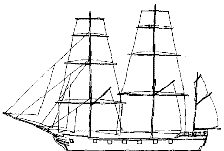 The Beagle as a barque